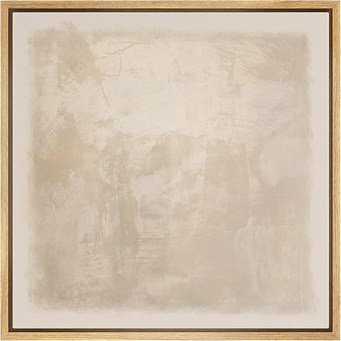 SIGNWIN Framed Canvas Print Wall Art Minimalist Beige Abstract Neutral Tone Illustration Modern A... | Amazon (US)