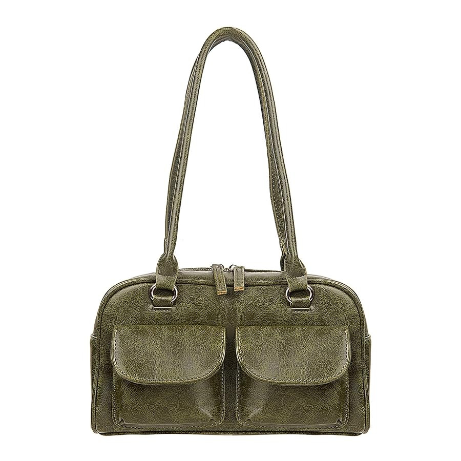 Y2K Shoulder Purses for Women Trendy - PU Leather Retro Boston Handbag, Lightweight and Versatile... | Amazon (US)