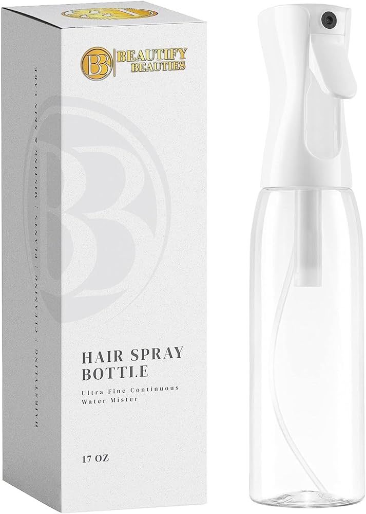 BeautifyBeauties Spray Bottle For Hair – Continuous Mister Spray Bottle for Hairstyling, Cleani... | Amazon (US)