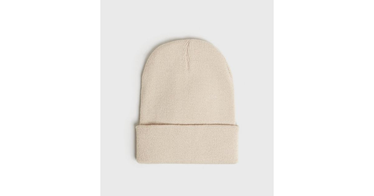 Cream Plain Beanie Hat 
						
						Add to Saved Items
						Remove from Saved Items | New Look (UK)