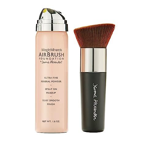 MagicMinerals AirBrush Foundation by Jerome Alexander – 2pc Set with Airbrush Foundation and Ka... | Amazon (US)