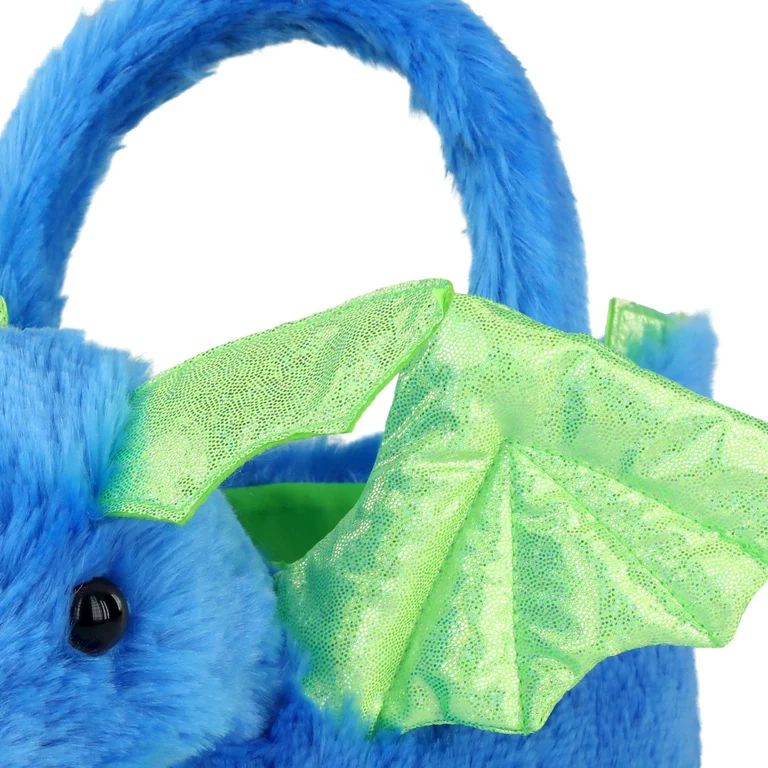 Way To Celebrate Easter Plush Animated Easter Basket, Blue Dragon, 8" x 15" | Walmart (US)