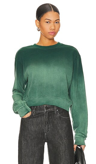 Exon Crew Neck Sweater in Vintage Emerald | Revolve Clothing (Global)