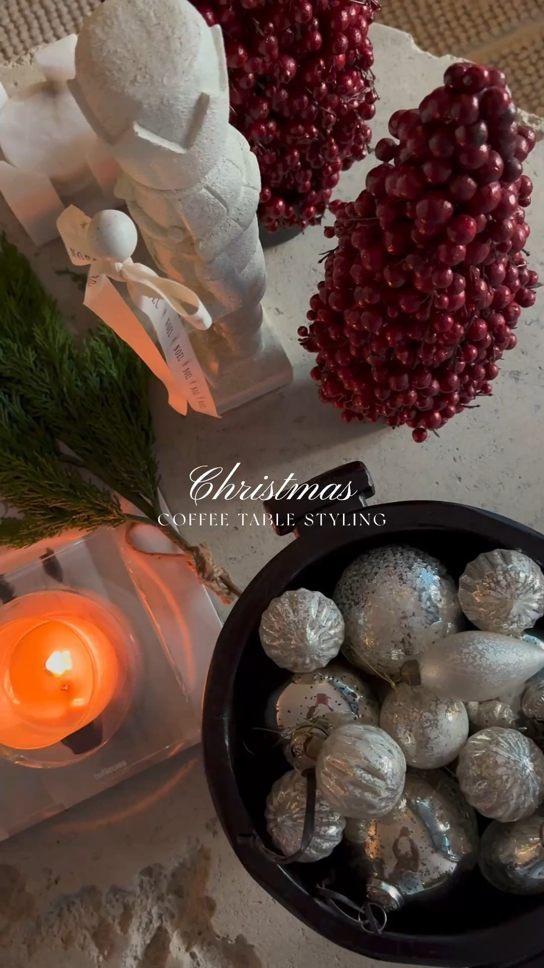 Christmas coffee table styling🎄♥️

#LTKHome #LTKHoliday #LTKSaleAlert