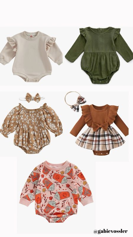 Adorable toddler and baby rompers on Amazon for fall and Thanksgiving 

#LTKHolidaySale #LTKkids