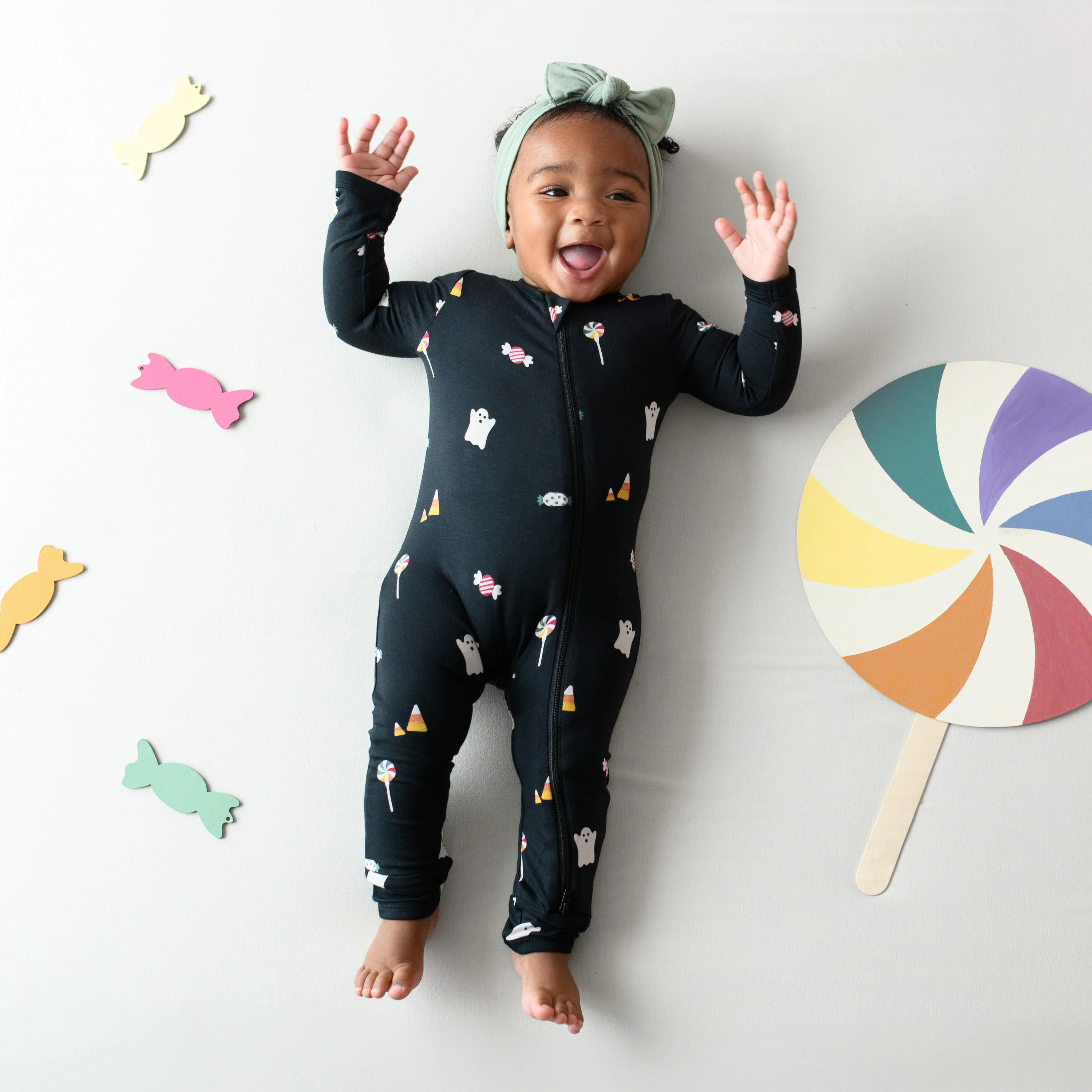 Zippered Romper in Trick or Treat | Kyte BABY