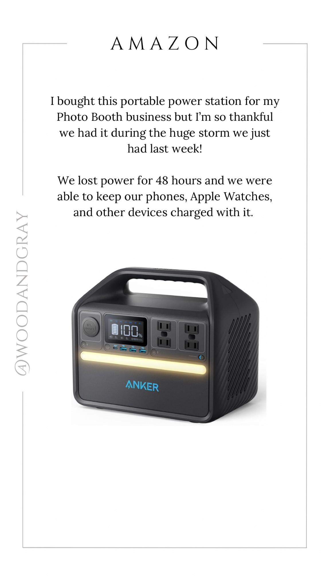 This portable power station was a life safer when we lost power! 

#portablepowerstation #battery #portablebattery #powerstation #stormprep #forthehome #anker

#LTKHome #LTKSaleAlert #LTKGiftGuide