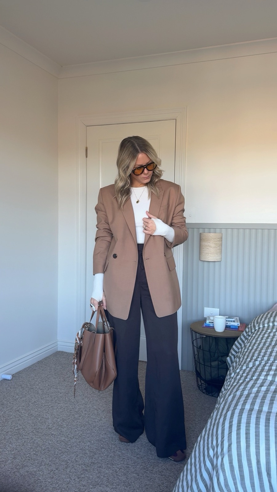 A crazy workday means and comfortable but polished outfit 🤎 I’m in a 10 in the pants (they run really big!).

#LTKaustralia #LTKworkwear #LTKstyletip