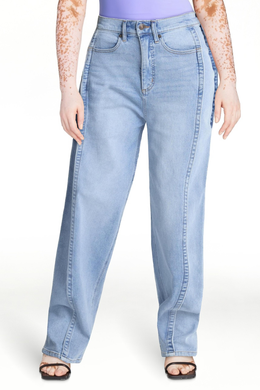 Scoop Women's Slouchy Straight High Rise Jeans, Sizes 0-18 | Walmart (US)