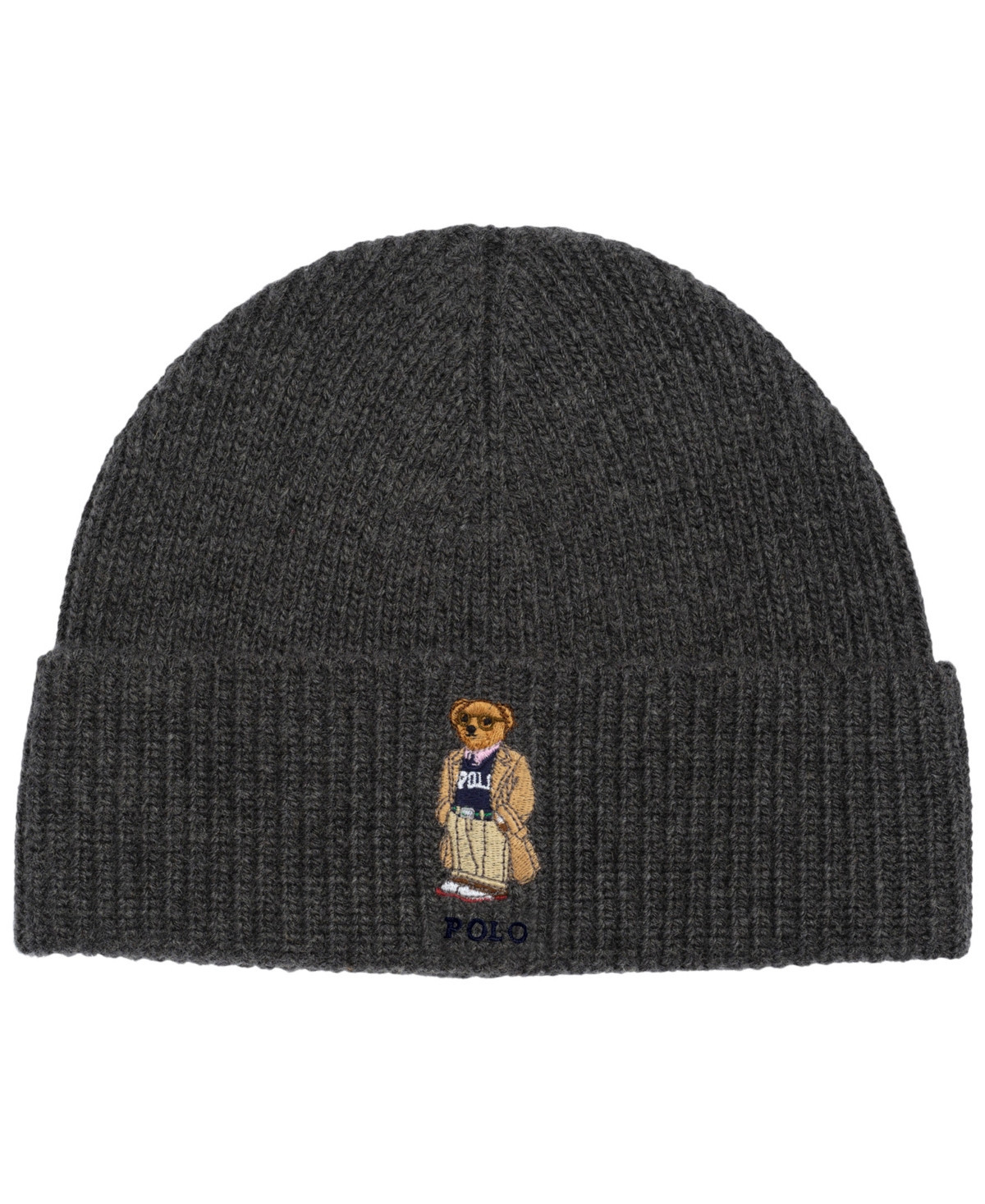 Polo Ralph Lauren Men's Polo Bear Beanie - Gray | Macy's