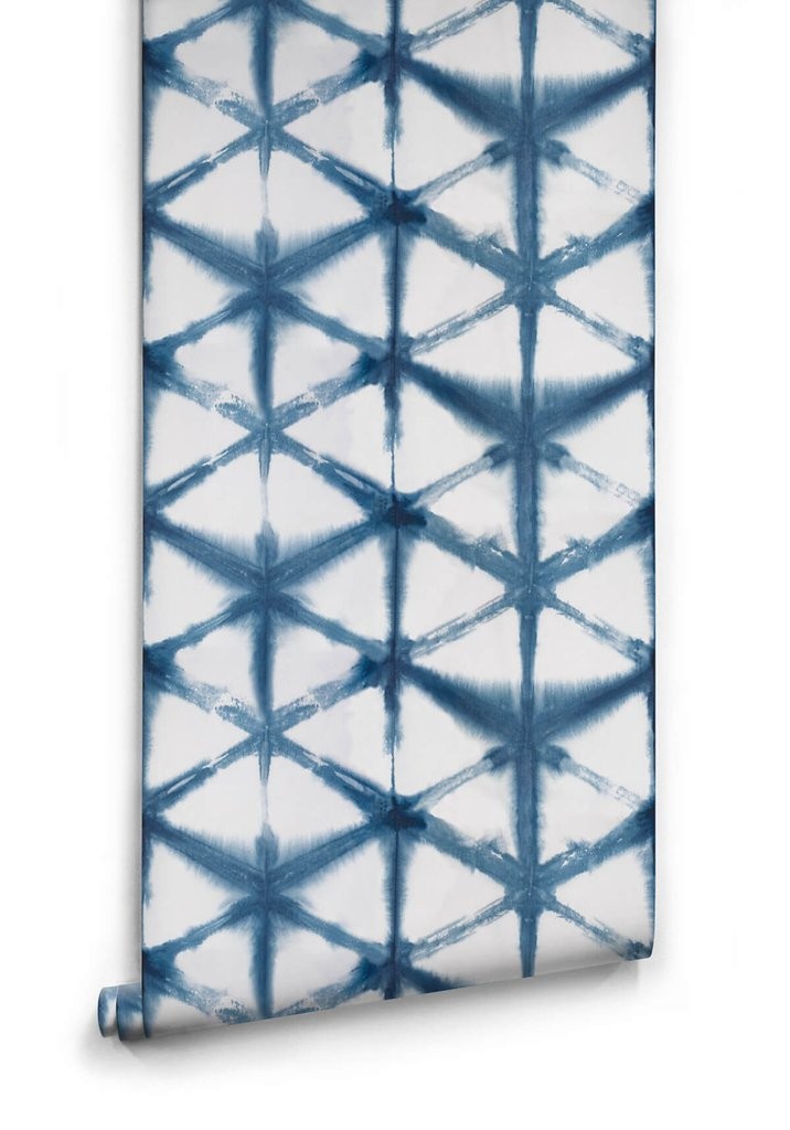Shibori Star Wallpaper in Aleutian from the Shibori Collection by Milton & King | Burke Decor