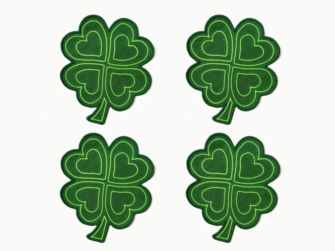 Clover Cocktail Napkin Cocktail Napkin St. Patricks Day - Etsy | Etsy (US)