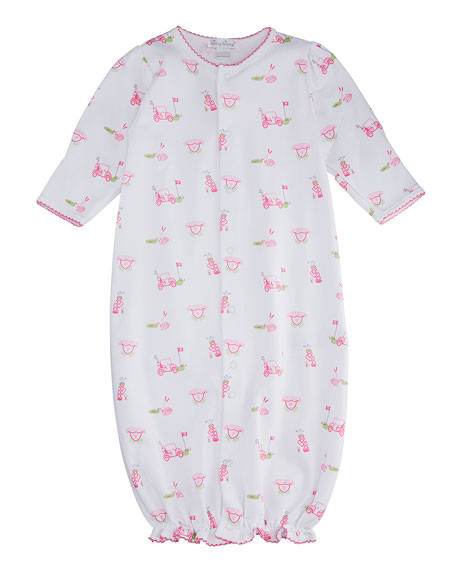 Kissy Kissy Girl's Longest Drive Printed Convertible Gown, Size Newborn-S | Neiman Marcus