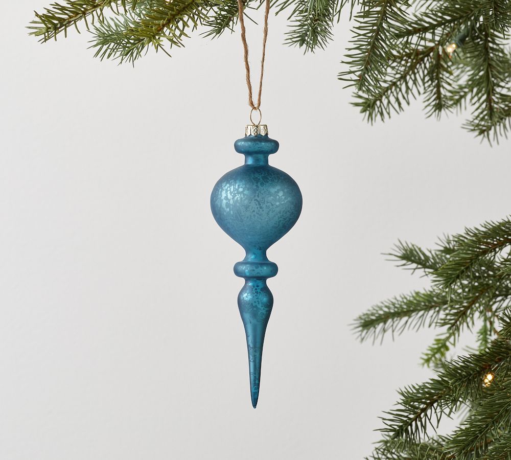 Blue Finial Ornament | Pottery Barn (US)