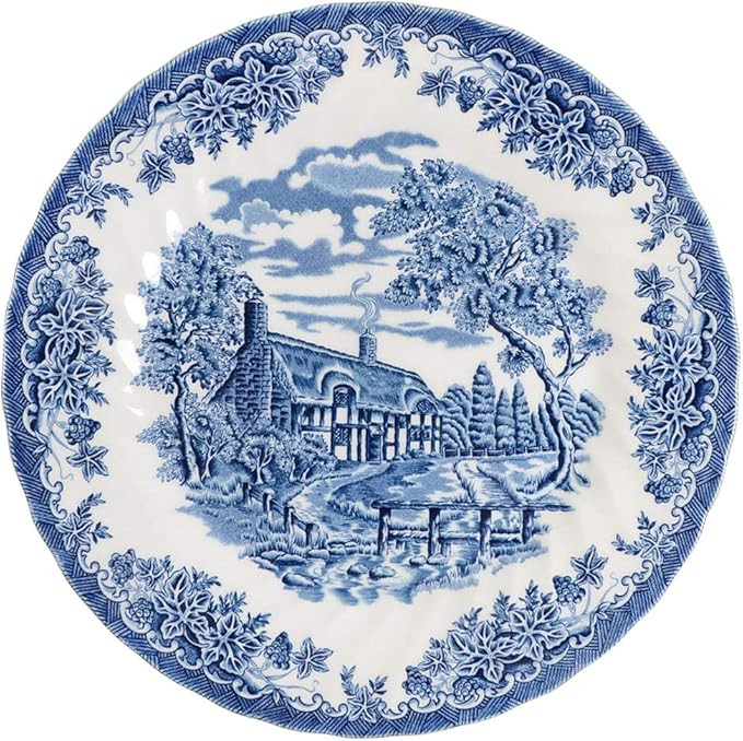 Churchill The Brook Blue Dinner Plate | Amazon (US)