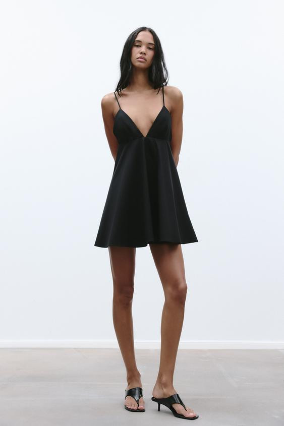 SHORT DRESS WITH STRAPS | Zara US