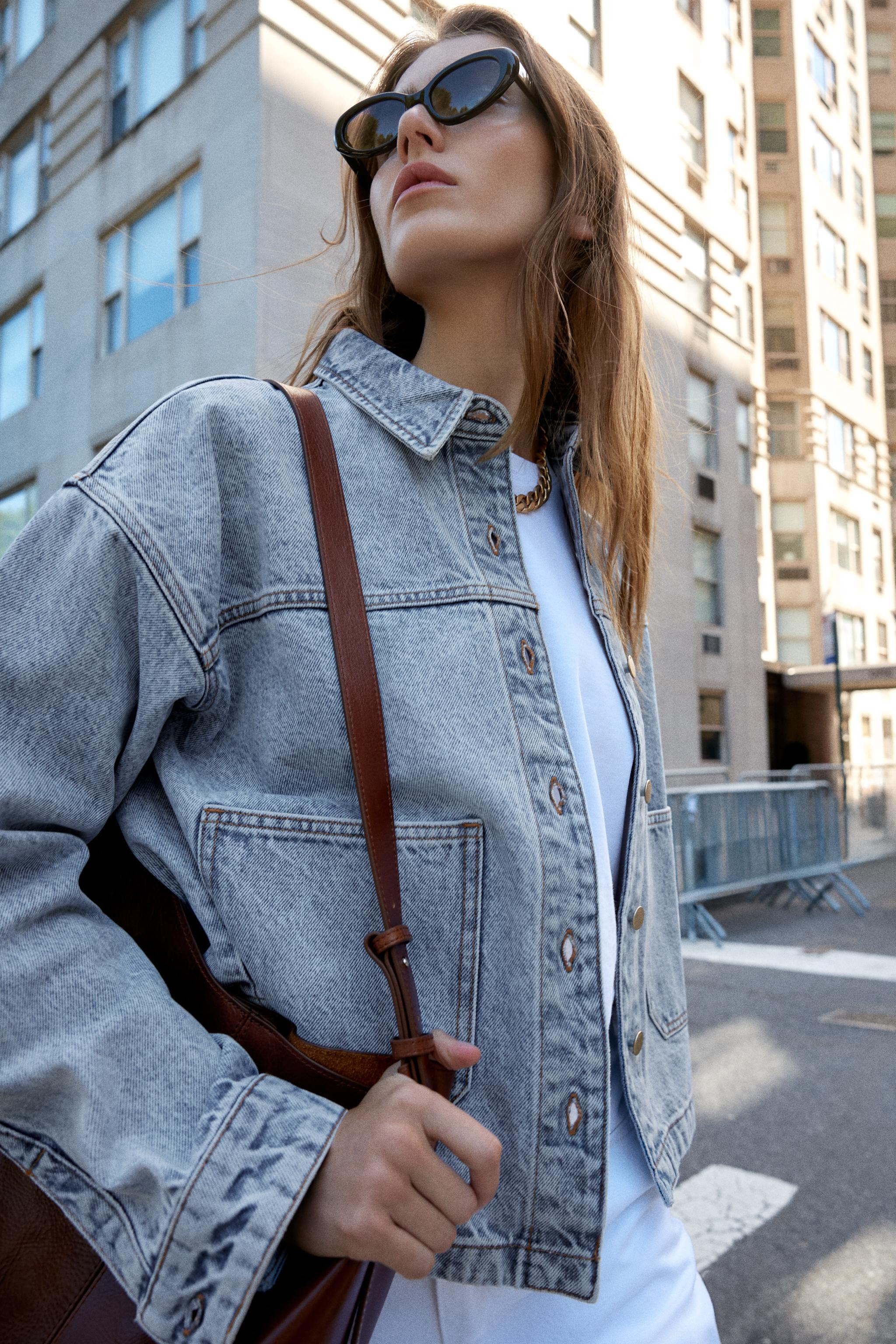 Z1975 DENIM JACKET WITH POCKETS | Zara AU