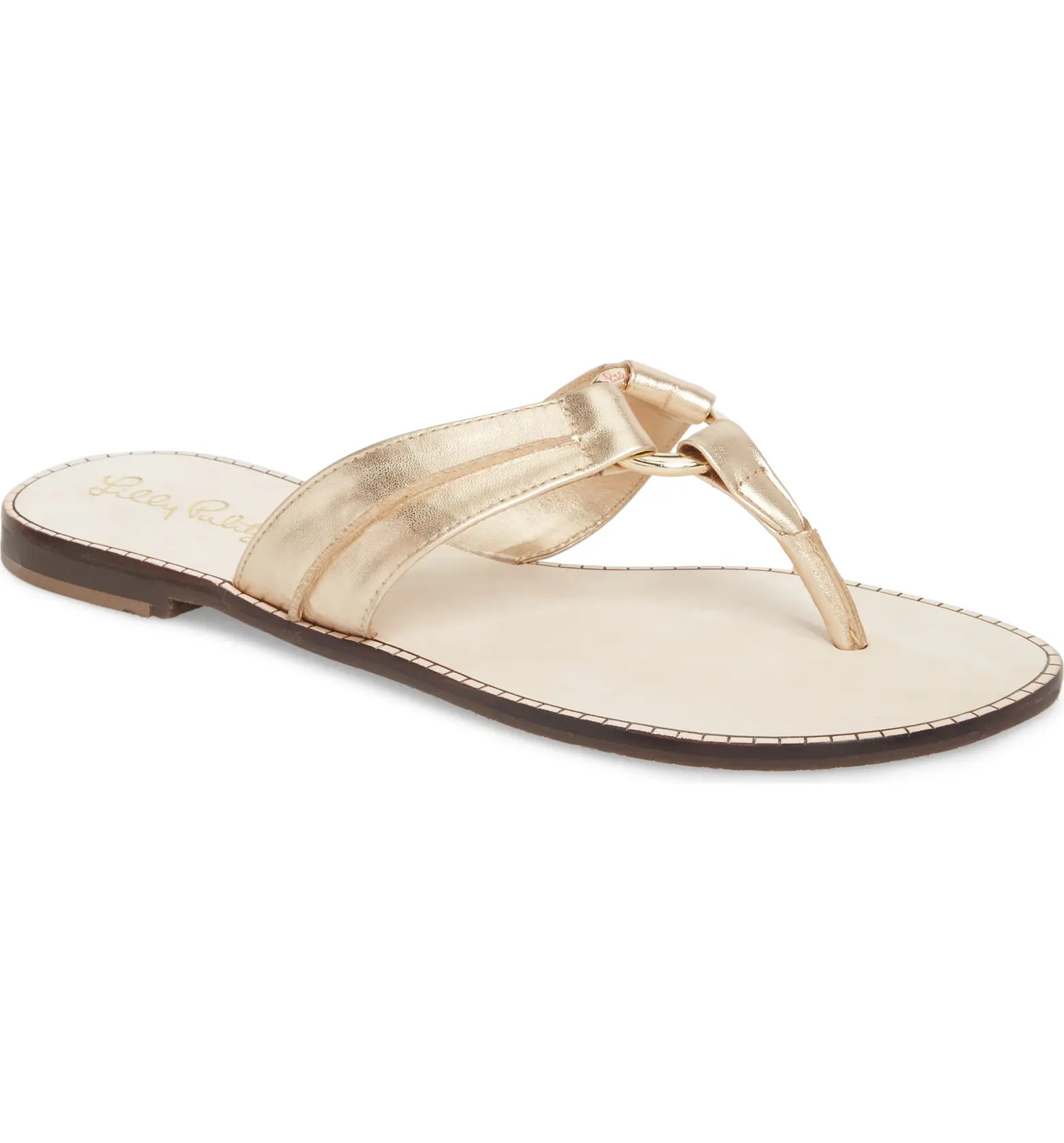 Lilly Pulitzer® McKim Metallic Flip Flop | Nordstrom | Nordstrom