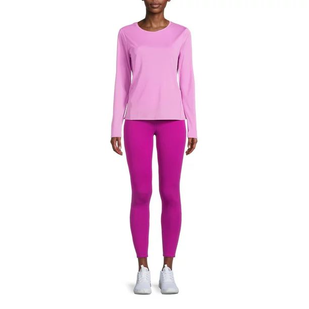 Athletic Works Women's Long Sleeve Tee and Leggings Set, 2-Piece - Walmart.com | Walmart (US)
