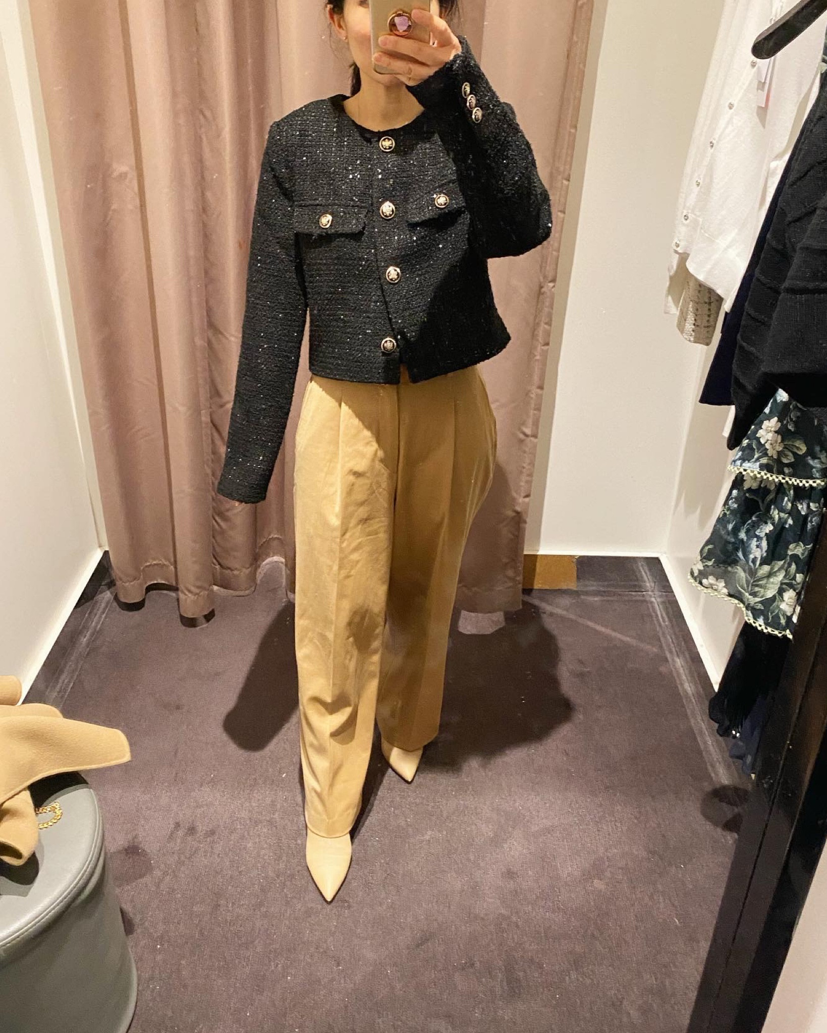 Here are the items I showed on my Instagram post today. The weather has been dreary this week in Sydney and wanted to revamp my wedding guest outfit for this weekend to combat the cold! Little updates like jackets and cardigans to add to a dress you may already have in your closet is a great way to get the most use of your pieces. 

I would say these items all run TTS (I take a size AU 6 or XS), except for the knit sweater an XXS was a better fit. 

Pants in my outfit is a camel colour from last summer, but this new season beige looks like a great neutral as well. 

#uniqlo #forevernew #tweedjacket #winterwedding

#LTKsalealert #LTKaustralia #LTKwedding