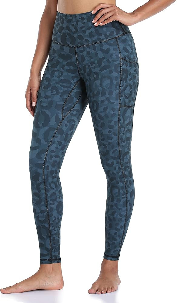 Colorfulkoala Women's High Waisted Yoga Pants 7/8 Length Leggings with Pockets | Amazon (US)