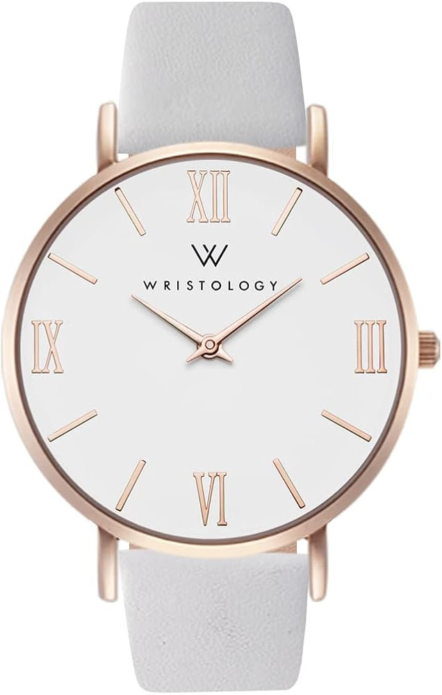 Wristology 29 Options - Maxi Leather Band Roman Numerals Boyfriend Watch - Interchangeable Genuin... | Amazon (US)