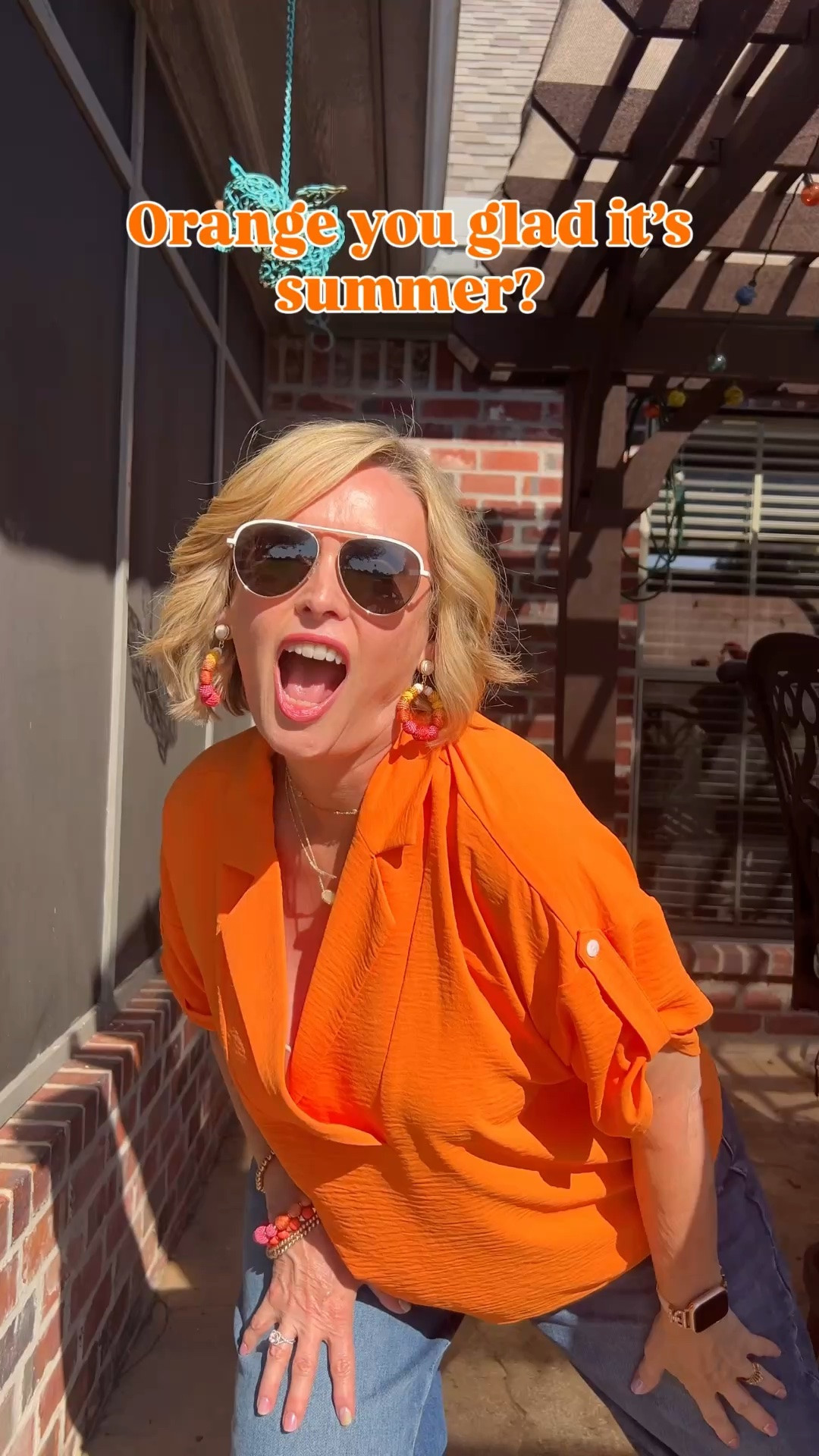 Orange you glad it’s summer? I love this bright punch of color, don’t you?