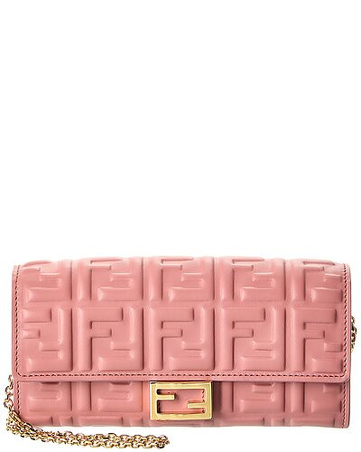 Baguette Leather Wallet On Chain | Rue La La