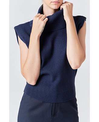 Women's Turtleneck Sleeveless Sweater | Macy's