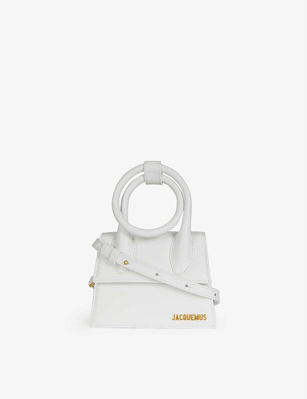 JACQUEMUS Le Chiquito Noeud medium leather top-handle bag | Selfridges