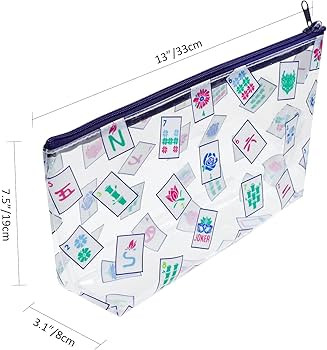 Empty Clear Mahjong Tiles Bag, Mahjong Bag for American Mahjong Tile Set (Case Only) | Amazon (US)