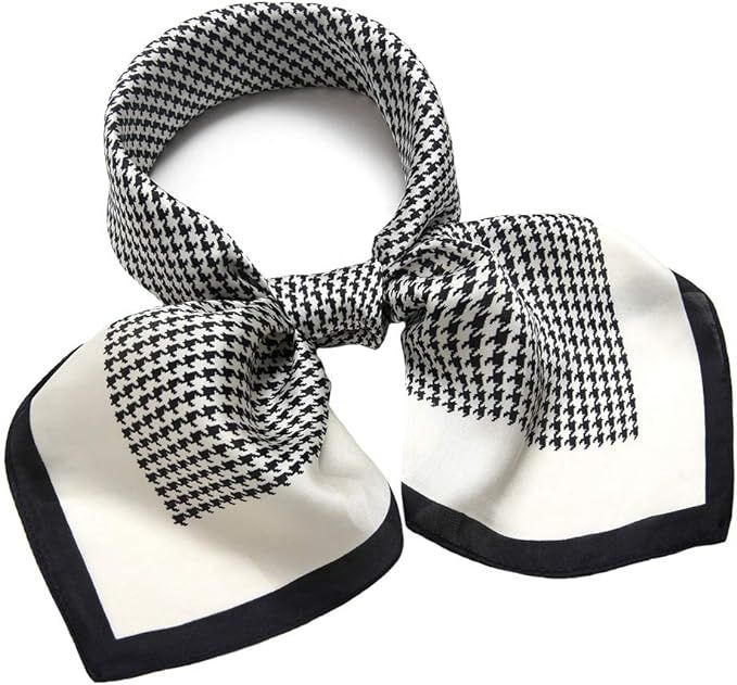 27 inch Silk Feeling Scarf Square Satin Head Scarf Fashion Neck Scarfs for Women | Amazon (US)