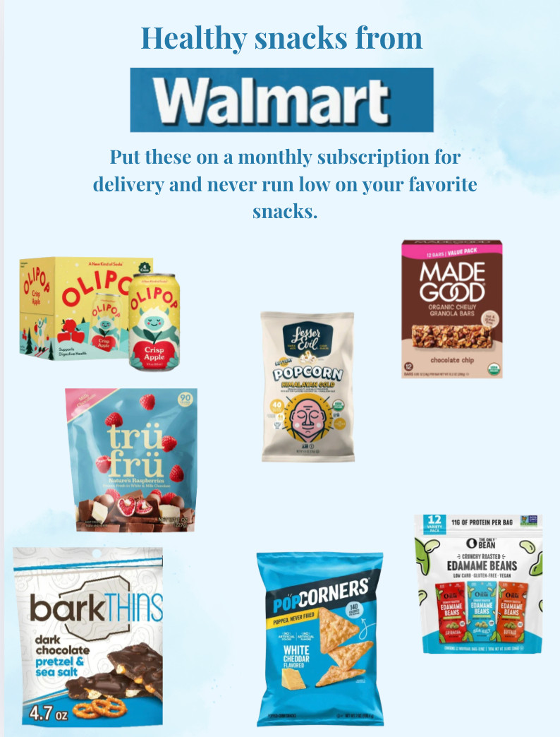 Healthy snacks to get delivered from Walmart! 

 #LTKfitnessgoals #LTKfoodie #LTKActive