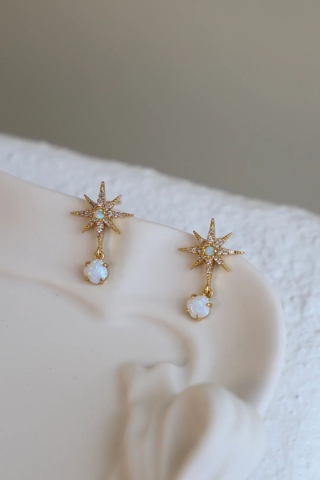 CELESTIAL OPAL STUD EARRINGS | Katie Waltman Jewelry