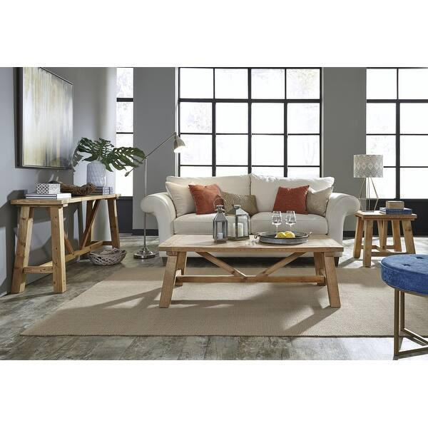 Harby Reclaimed Wood Console Table in Rustic Tawny | Bed Bath & Beyond