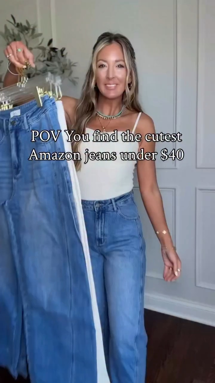 CUTE & comfy jeans! 

I can’t get over the fit of these and you cannot beat the price. Perfect for casual and dressy spring outfits. 

@sgivl.official #springoutfitideas #womensjeans #momoutfit #casualoutfitideas