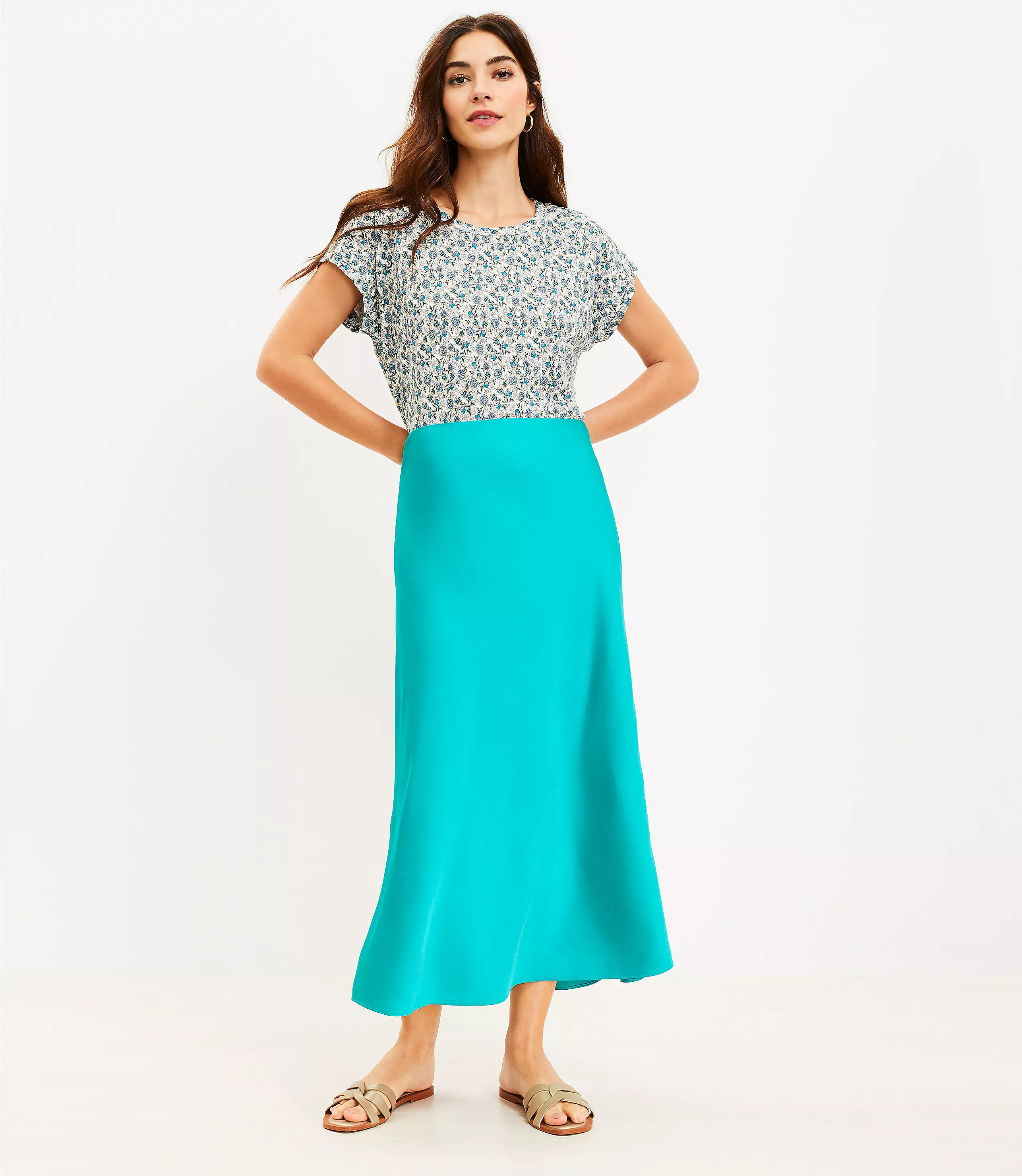 Bias Midi Skirt | LOFT