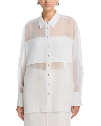 a.ren Rene Sheer Shirt | Bloomingdale's Women | Bloomingdale's (US)