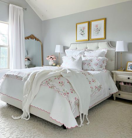 It might be fall right now but I wanted my guest bedroom refresh to have a lovely spring look with beautiful bright pink florals! 

#LTKsalealert #LTKhome