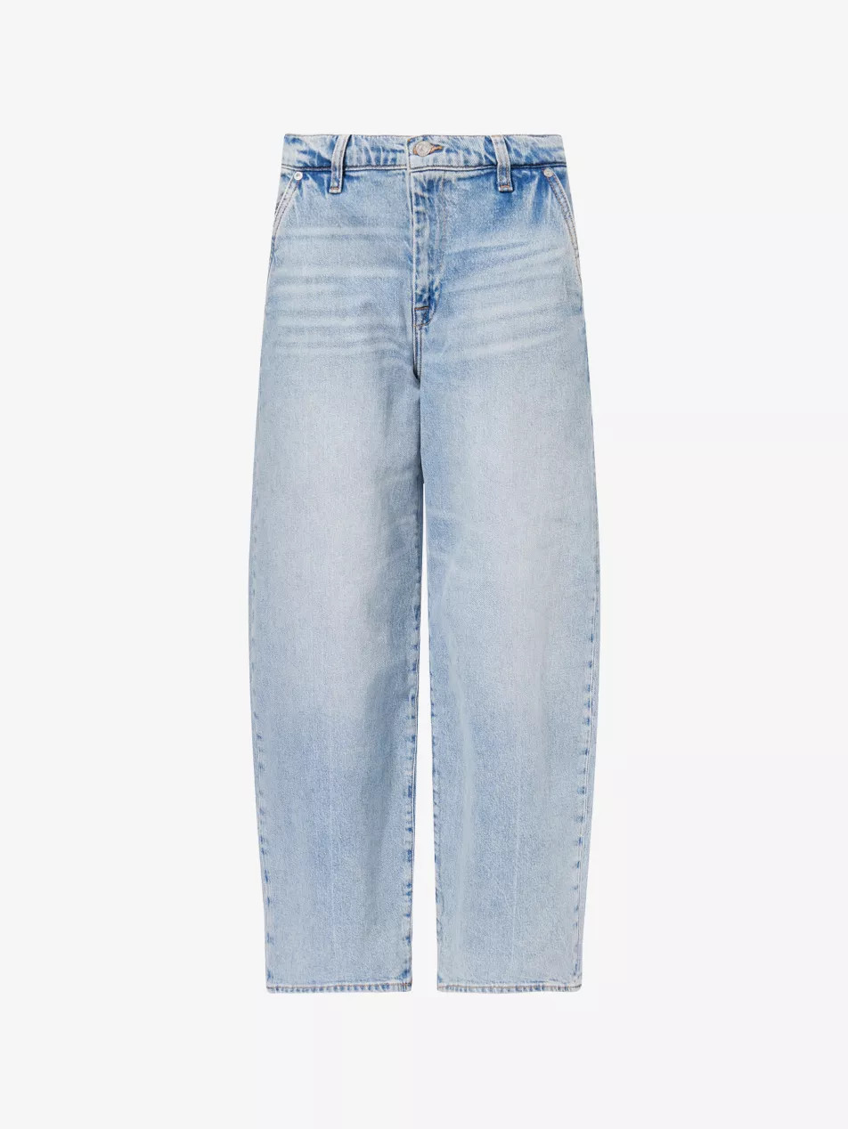 Bonnie Curvilinear Wide-Leg Stretch-Denim Jeans | Selfridges
