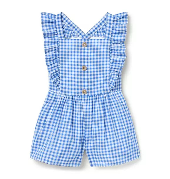 Gingham Ruffle Romper | Janie and Jack