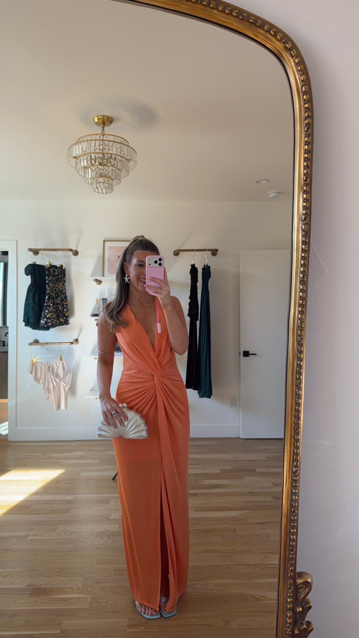 Vici Orange plunge neckline wedding guest and spring event dress

Vici code: emerson40

Wearing my usual small/2

Wedding guest
Formal event
Spring party
Orange dress
Destination dress
Special occasion 

#LTKootd #LTKSeasonal #LTKWedding