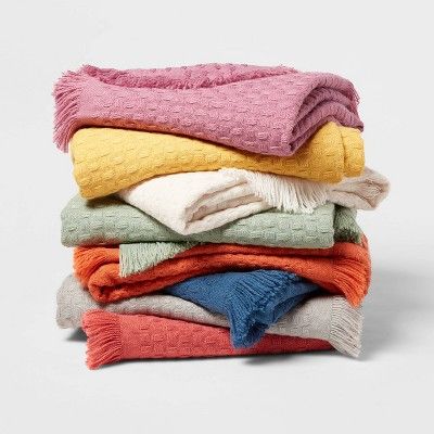 Solid Woven Throw Blanket - Threshold™ | Target