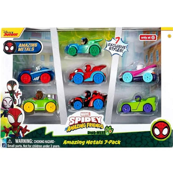 Disney Spidey & His Amazing Friends Metals Vehicles 7pk Toy New With Box | Walmart (US)