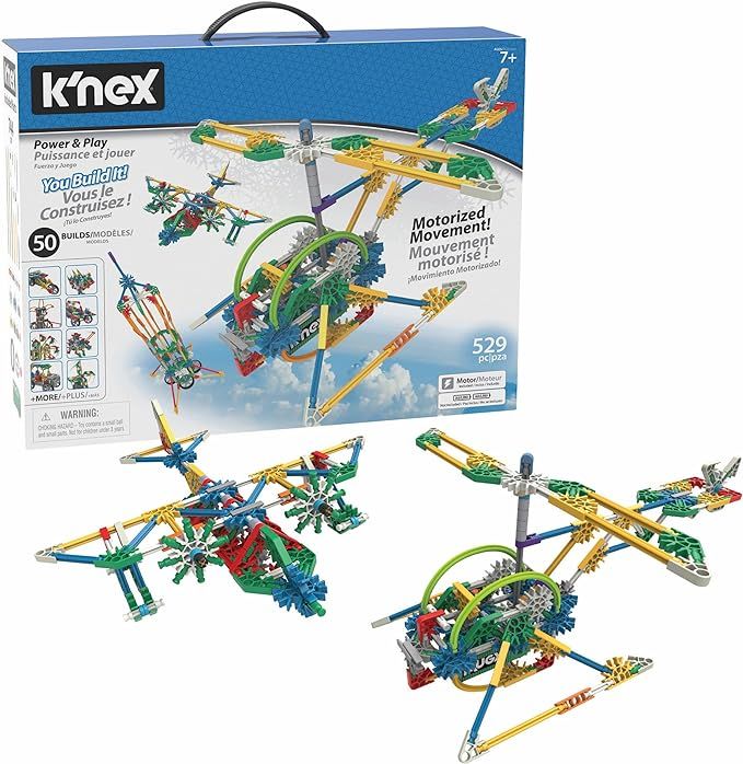 K'NEX Imagine Power and Play Motorized Building Set 529 Pieces Ages 7 and Up Construction Educati... | Amazon (US)