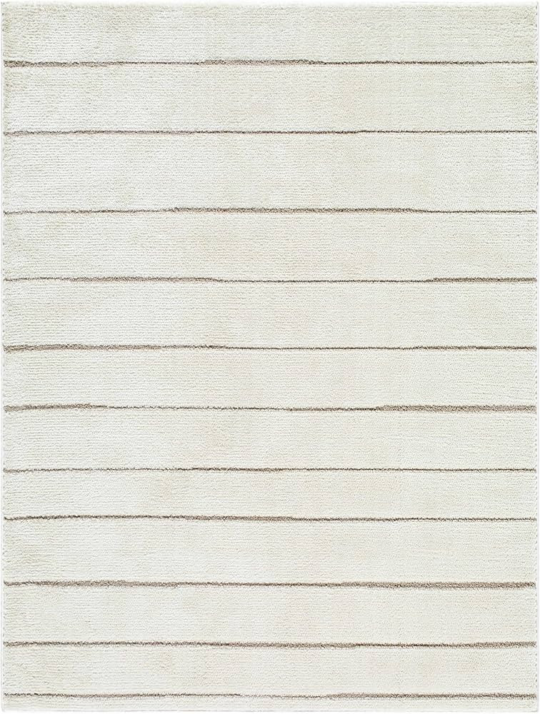 Hauteloom Stellar Living Room, Bedroom Area Rug - Striped Broken Plain - Bohemian Transitional Mo... | Amazon (US)