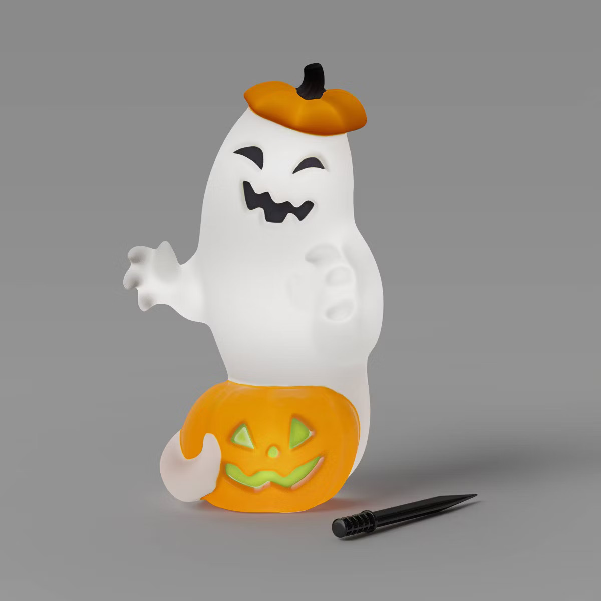 23" Light and Sound Pumpkin and Ghost Outdoor Halloween Decorative Prop - Hyde & EEK! Boutique™ | Target