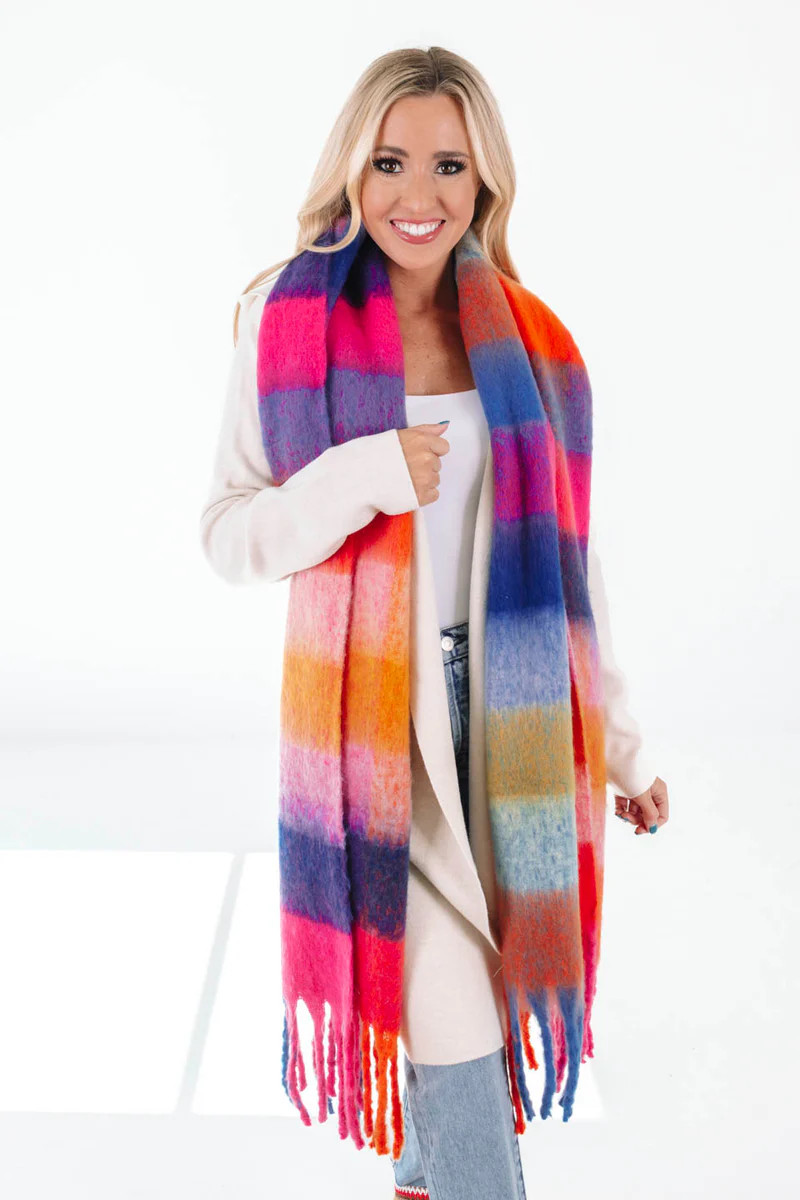 Snowflake Season Scarf - Multi | The Impeccable Pig