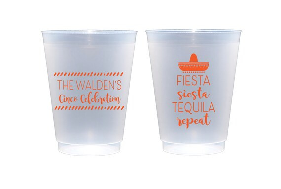 Cinco de Mayo cups, Fiesta cups, Fiesta siesta tequila repeat, Fiesta theme, Cinco party favor, F... | Etsy (US)