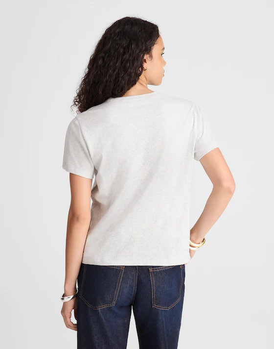 The Perfect Crewneck Tee in Allday Jersey | Madewell